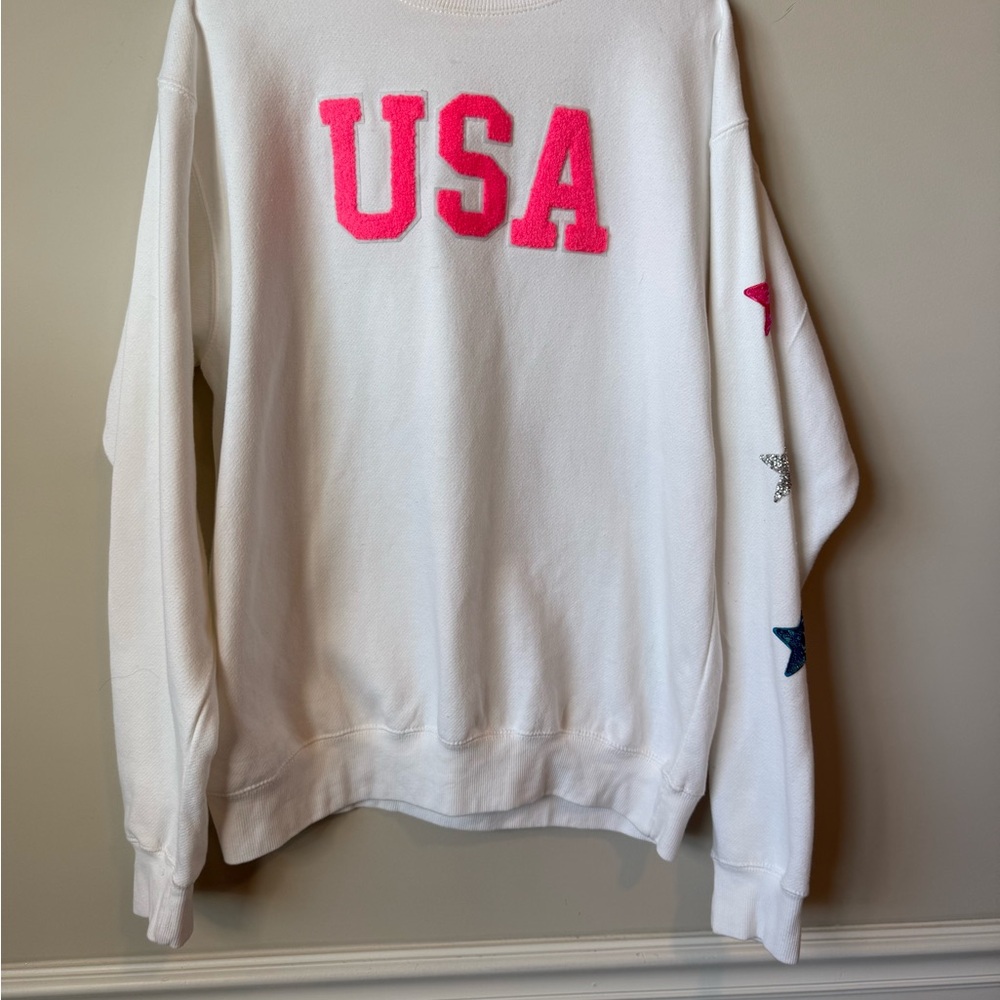 Judith March USA “Love my Hometown “ crew luxury sweatshirt size S/M - Picture 3 of 10